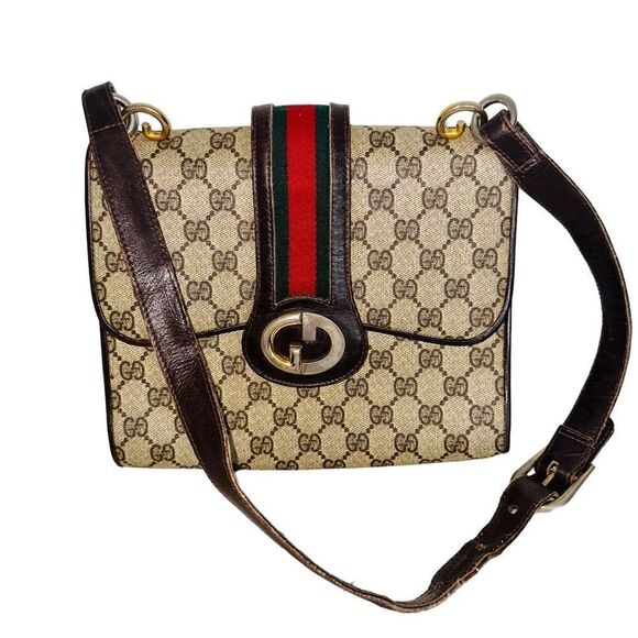 Gucci GG canvas web 1973 should bag - Picture 6 of 16